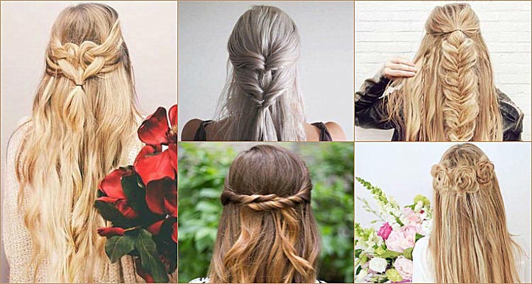 45 Half Up Half Down Prom Hairstyles : Braided Knot Half Up