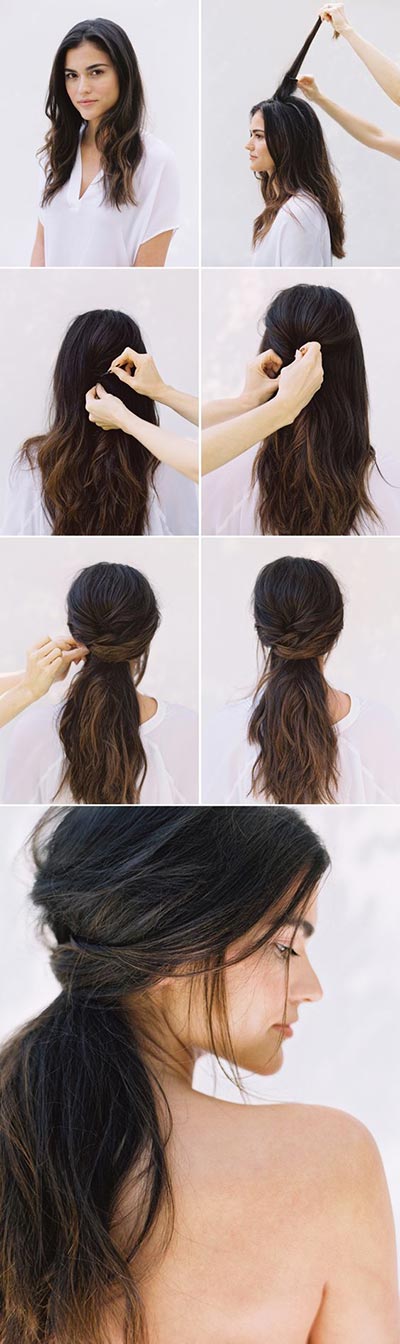 Elegant and Easy Wedding Bun Hairstyle for Guests