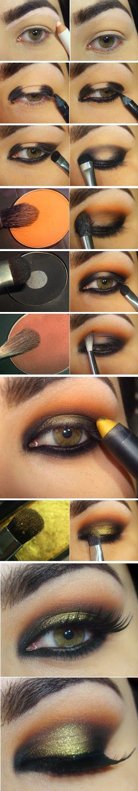 orange and gold eyeshadow