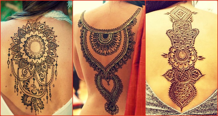 63 Bright Henna Tattoos On Back  Tattoo Designs  TattoosBagcom