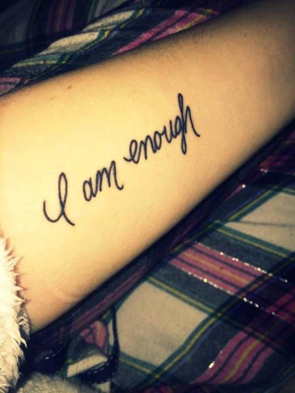 Update 72 i am enough tattoo with flower latest  ineteachers