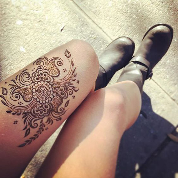Ivana's Stencil Premium Collection DIY Kit for Leg, Full Design Henna Tattoo  Stencil Set for Women, Girls & Kids, Attractive Design Temporary Tattoo -  PRL-08 : Amazon.in: Beauty