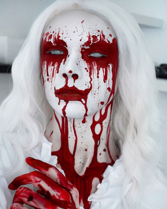 Queen Of Bleeding Hearts halloween makeup ideas