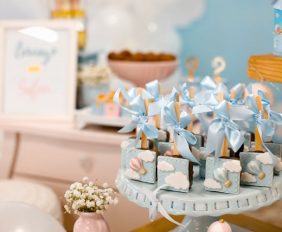 Baby shower gifts.
