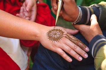 Simple henna pattern.