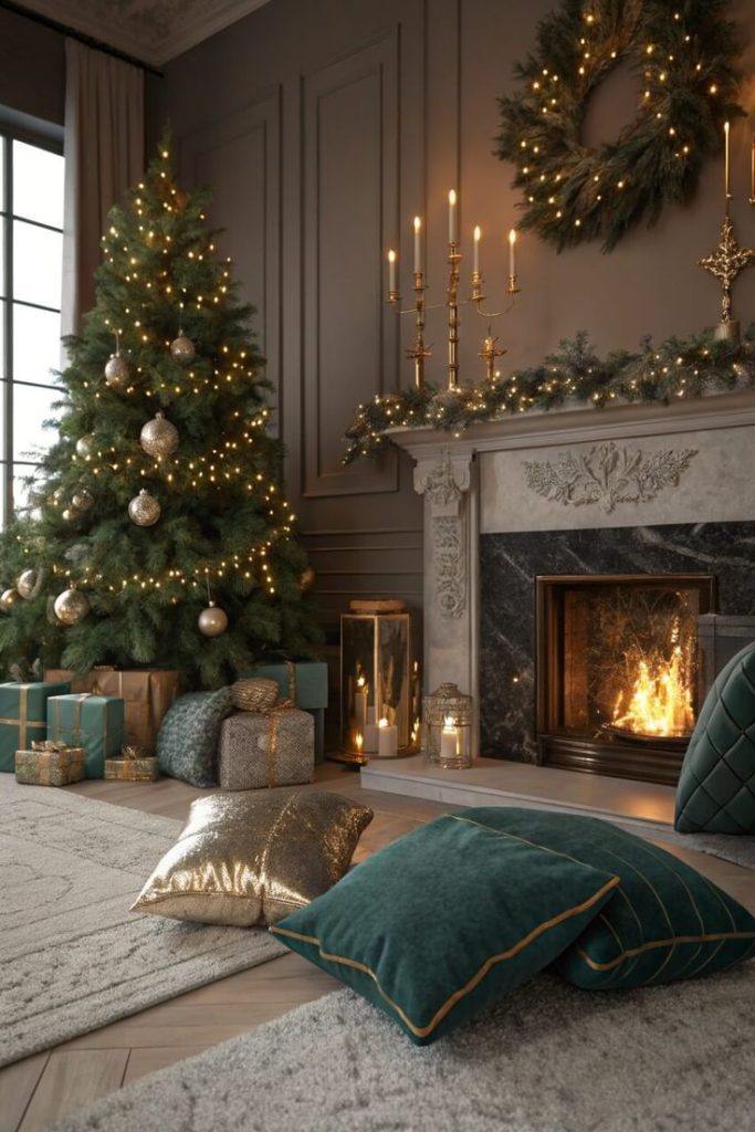 Cozy christmas decor.