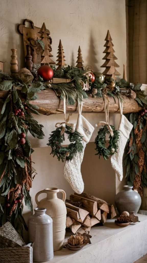 Rustic christmas decor.