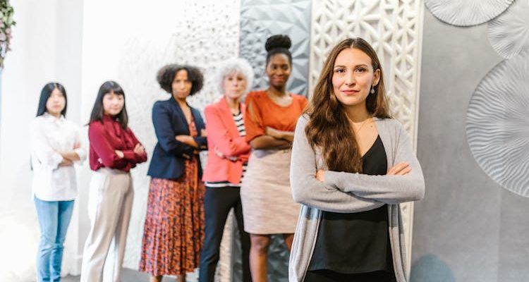 Women with their own business.